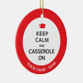 平静およびカセロールを保って下さい セラミックオーナメント (右)