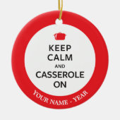 平静およびカセロールを保って下さい セラミックオーナメント (正面)