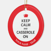 平静およびカセロールを保って下さい セラミックオーナメント (左)