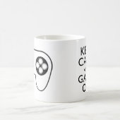 平静およびゲームのオンゲームのパッド保って下さい コーヒーマグカップ (中央)
