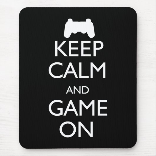平静およびゲームを保って下さい マウスパッド (正面)