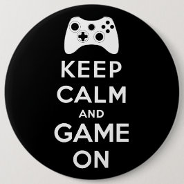 平静およびゲームを保って下さい 缶バッジ