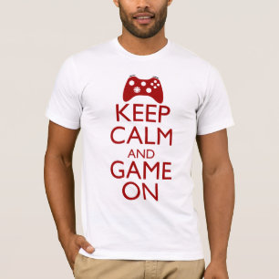 平静およびゲームを保って下さい Tシャツ