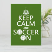 平静およびサッカーを保って下さい 招待状 (スタンド正面)