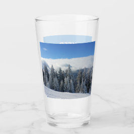 平静およびスキーIスキー斜面を保って下さい タンブラーグラス