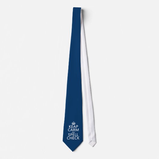 平静およびスペル・チェックを保って下さい(間違い) (どの色でもと) ネクタイ (正面)