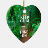平静およびハイキングを保って下さい セラミックオーナメント (右)