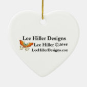 平静およびハイキングを保って下さい セラミックオーナメント (裏面)