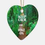 平静およびハイキングを保って下さい セラミックオーナメント (左)