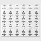 平静およびハンマーを保って下さい ラッピングペーパー (フラット)