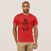 平静およびヒラリー2016年を保って下さい Tシャツ (正面フル)