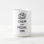 平静およびペダルを保って下さい コーヒーマグカップ (中央)
