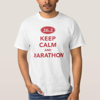 平静およびマラソンを保って下さい。 ワイシャツ Tシャツ