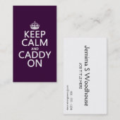 平静および容器を、ゴルフ保って下さい 名刺 (正面/裏面)