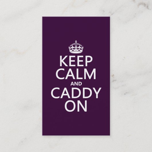 平静および容器を、ゴルフ保って下さい 名刺 (正面)