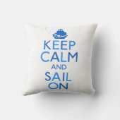 平静および帆を保って下さい クッション (裏面)