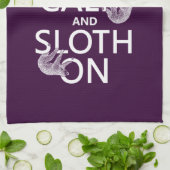 平静および怠惰を保って下さい キッチンタオル (折り畳み)