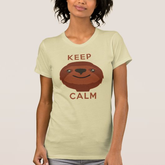 平静および怠惰を保って下さい Tシャツ (正面)