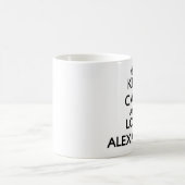 平静および愛アレキサンダーを保って下さい コーヒーマグカップ (中央)