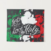 平静および愛イタリアを保って下さい タペストリー (正面(横))