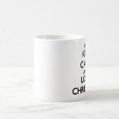 平静および愛クリスティーナを保って下さい コーヒーマグカップ (中央)