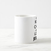 平静および愛ジェシカを保って下さい コーヒーマグカップ (中央)