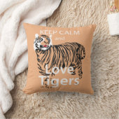 平静および愛トラの装飾用クッションを保って下さい クッション (ブランケット)