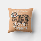 平静および愛トラの装飾用クッションを保って下さい クッション (裏面)