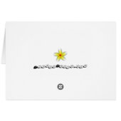 平静および愛プルメリアのファインアートのデザインを保って下さい (裏面横)