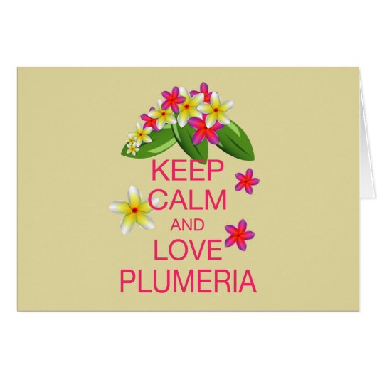 平静および愛プルメリアのファインアートのデザインを保って下さい (正面横)