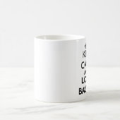 平静および愛ベーコンを保存して下さい コーヒーマグカップ (中央)