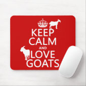 平静および愛ヤギを飼って下さい マウスパッド (マウス)