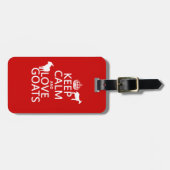 平静および愛ヤギを飼って下さい ラゲッジタグ (正面横)