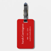 平静および愛ヤギを飼って下さい ラゲッジタグ (裏面縦)