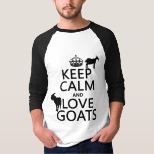 平静および愛ヤギを飼って下さい Tシャツ