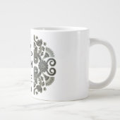 平静および愛ヨガを保って下さい ジャンボコーヒーマグカップ (右)