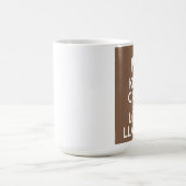 平静および愛ラマのマグを保って下さい コーヒーマグカップ (中央)