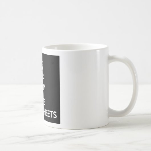 平静および愛展開表を保って下さい コーヒーマグカップ (右)
