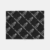 平静および愛展開表を保って下さい フリースブランケット (正面(横))