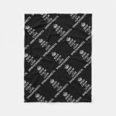 平静および愛展開表を保って下さい フリースブランケット (正面)