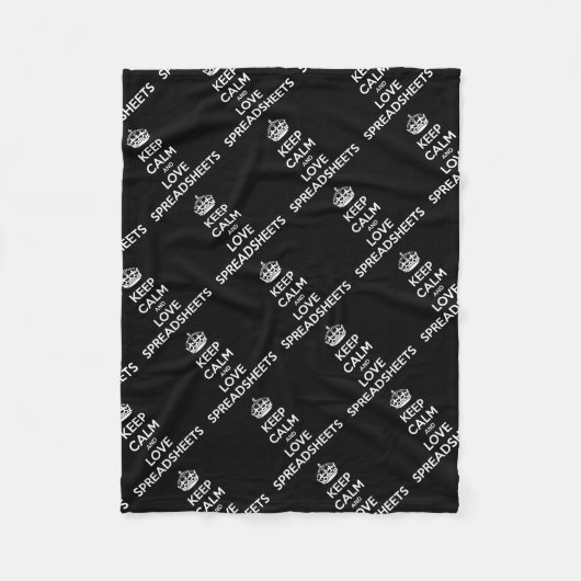 平静および愛展開表を保って下さい フリースブランケット (正面)