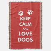 平静および愛犬を飼って下さい スローブランケット (正面縦)