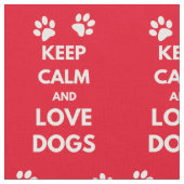 平静および愛犬を飼って下さい ファブリック (クローズアップ)