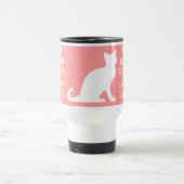 平静および愛猫のタンブラー|の珊瑚色を保って下さい トラベルマグ (中央)