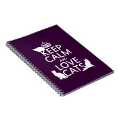 平静および愛猫を飼って下さい(あらゆる色で) ノートブック (右側)