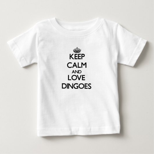 平静および愛Dingoesを保って下さい ベビーTシャツ (正面)