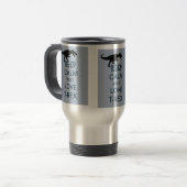 平静および愛Tレックスの元の恐竜のデザインを保って下さい トラベルマグ (正面左)