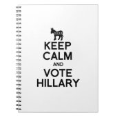 平静および投票HILLARY.pngを保って下さい ノートブック (正面)