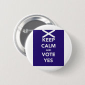 平静および投票yesを保って下さい 缶バッジ (正面&裏面)