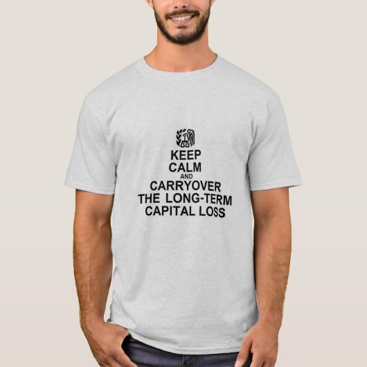 平静および持ち越しの会計のワイシャツを保って下さい Tシャツ (正面)